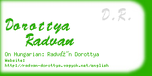 dorottya radvan business card